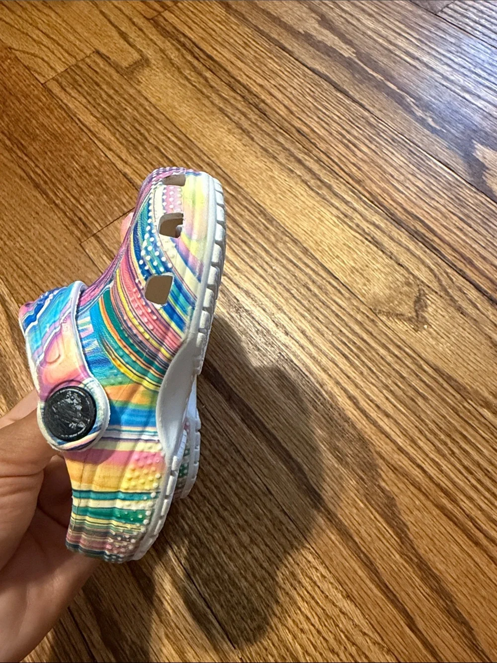 CROCS Kids Multicolor Swirl Clogs